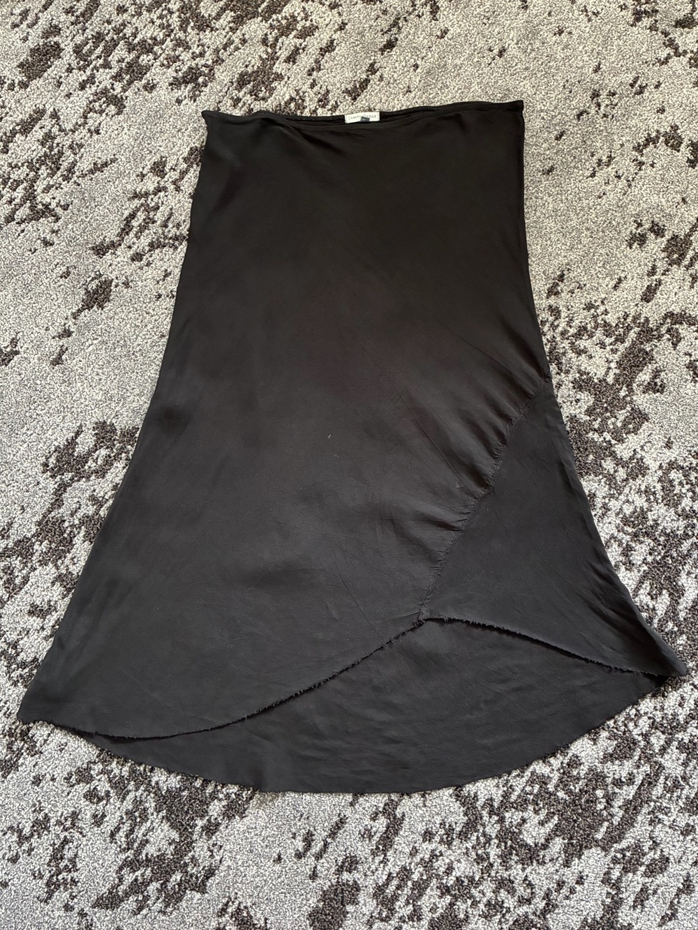 James Perse Asymmetric Black Skirt